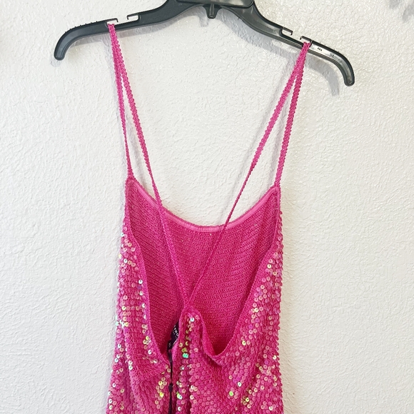 🔥NWT Retrofete Kinley Sequin Crochet Mini Dress Price FIRM - Picture 9 of 14